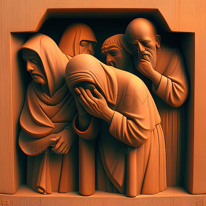 3D model George Tooker American artist (STL)